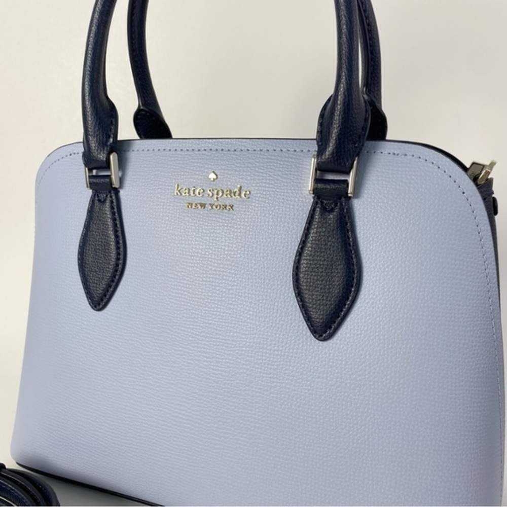 Kate Spade Darcy Small Satchel Bag  in Colorblock Pale Hydrangia Multi - Picture 12 of 12